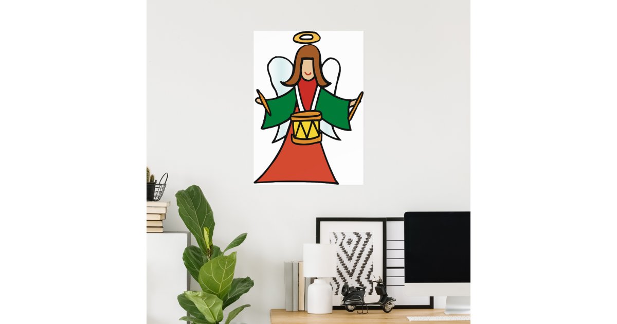 Angel Drummer Poster | Zazzle