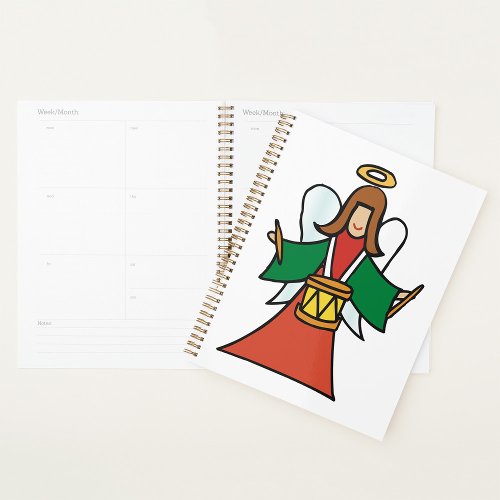 Angel Drummer Spiral Planner