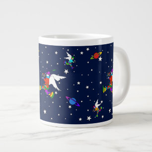Angel Dudes Starry Night (Midnight) Giant Coffee Mug