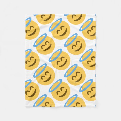 Angel Emoji Fleece Blanket