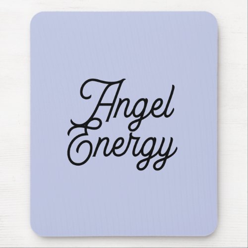 Angel Energy Cute Office Pretty Blue Aesthetic Mouse Pad
