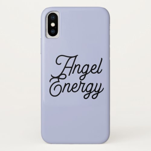 Angel Energy Cute Pretty Blue Aesthetic Phone iPhone X Case