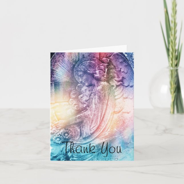 Angel Engraving Thank You Card (Front)