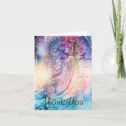 Angel Engraving You Thank Card