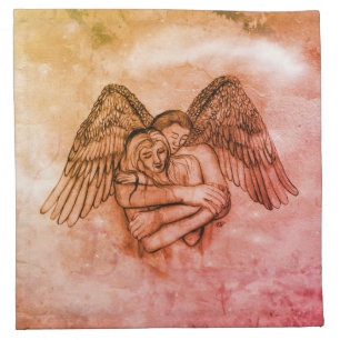 Angel Eros in Love Cloth Napkin