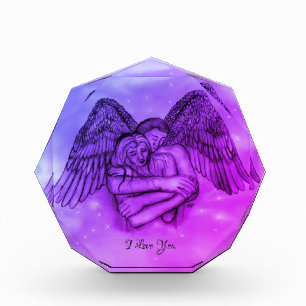 Angel Eros in Love , I Love You Acrylic Award