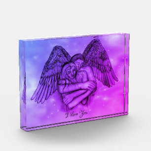 Angel Eros in Love , I Love You  Acrylic Award