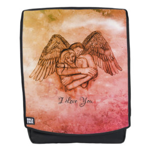 Angel Eros in Love , I Love You Backpack