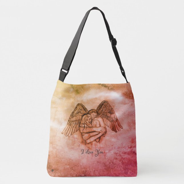 Angel Eros in Love , I Love You Crossbody Bag (Back)