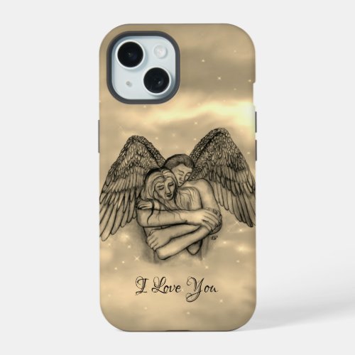 Angel Eros in Love  I Love You iPhone 15 Case
