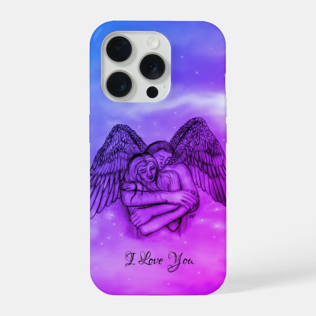Angel Eros in Love , I Love You iPhone Case (Back)