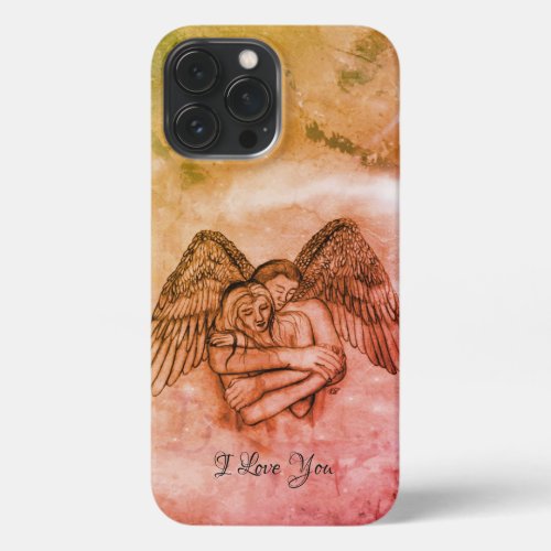 Angel Eros in Love  I Love You iPhone 13 Pro Max Case