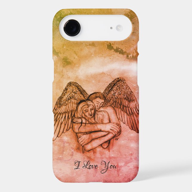 Angel Eros in Love , I Love You iPhone Case (Back)