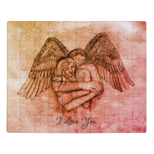 Angel Eros in Love , I Love You Jigsaw Puzzle