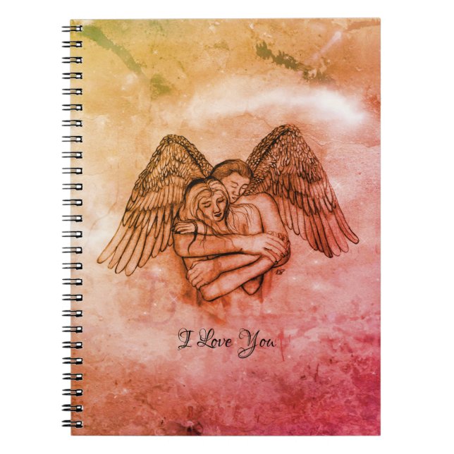 Angel Eros in Love , I Love You Notebook (Front)