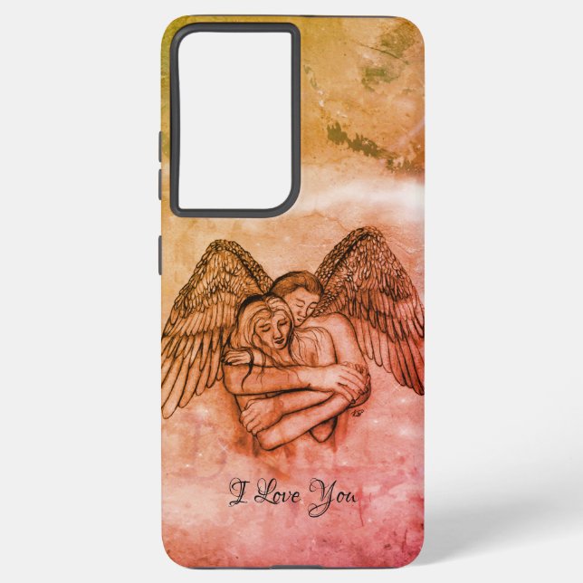 Angel Eros in Love , I Love You Samsung Galaxy Case (Back)