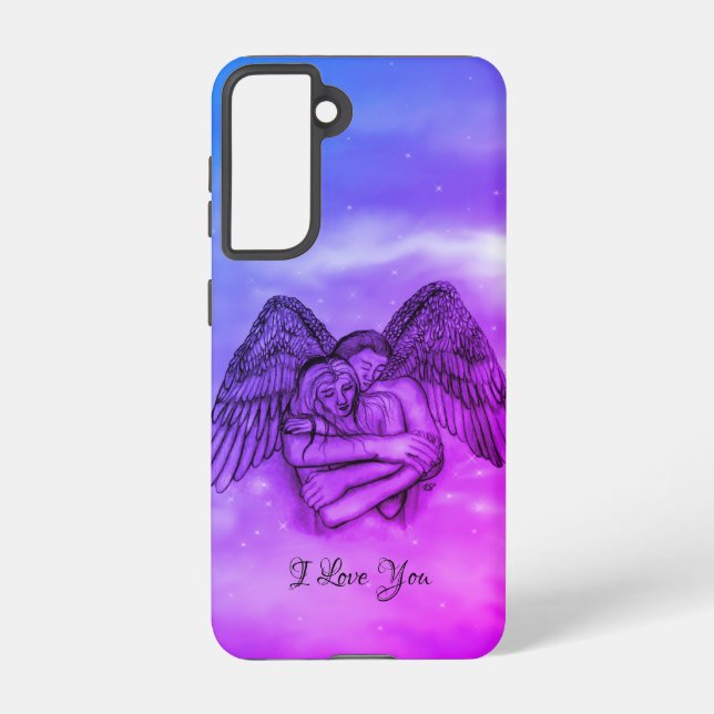 Angel Eros in Love , I Love You Samsung Galaxy Case (Back)