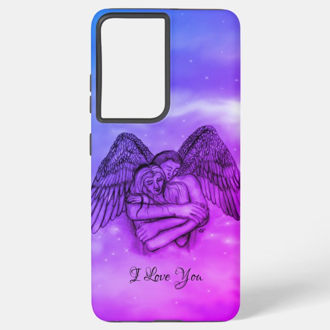 Angel Eros in Love , I Love You Samsung Galaxy Case (Back)