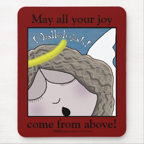 Angel Face Hallelujah Mouse Pad