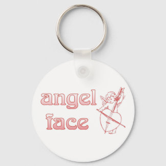 Angel face keychain