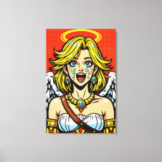 Angel Face_PopART Canvas Print