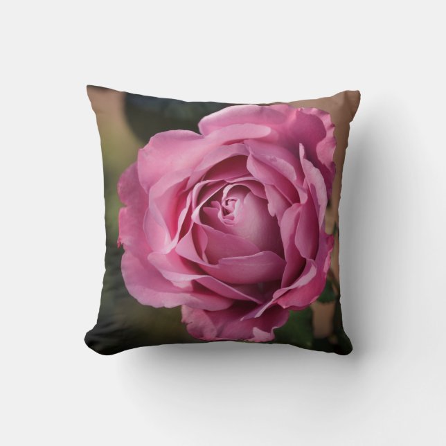 Angel Face Rose Throw Pillow (Front)