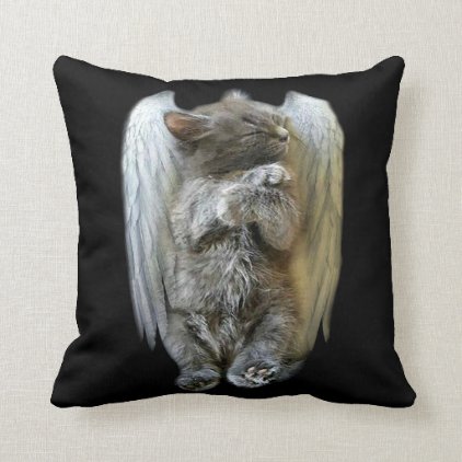 Angel Face Throw Pillow