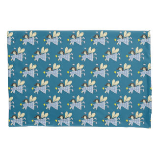 Angel Fairy Faries Blue Kids Pillow Case