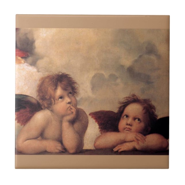 Angel Faith Raphael Faith Blessing Cute Ceramic Tile (Front)