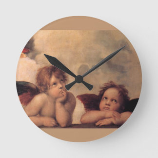 Angel Faith Raphael Faith Blessing Cute Round Clock