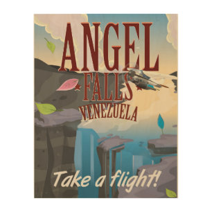 Angel Falls Venezuela Travel poster