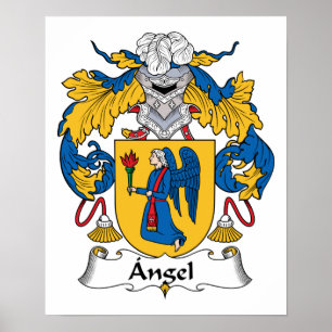 Angel Family Crest Poster