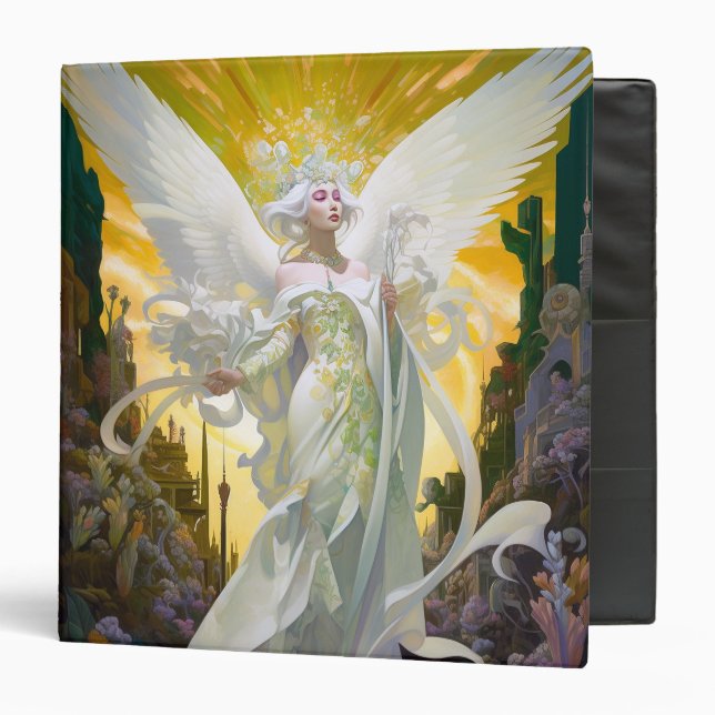 Angel Fantasy Art 3 Ring Binder (Front/Inside)