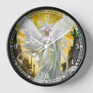 Angel Fantasy Art Clock