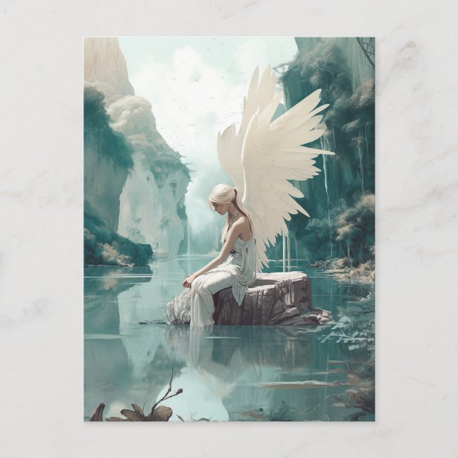 Angel Fantasy Art Postcard (Front)