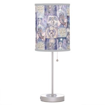 Angel Fantasy Art Table Lamp by robmolily at Zazzle