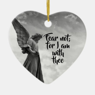Angel, Fear Not, God's protection Inspirational Ceramic Ornament
