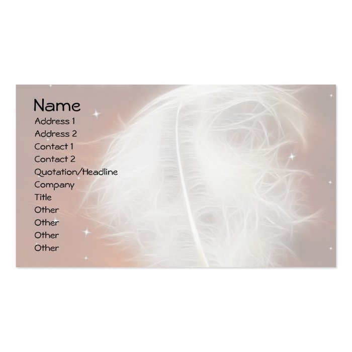 Angel Feather 2 Business Card