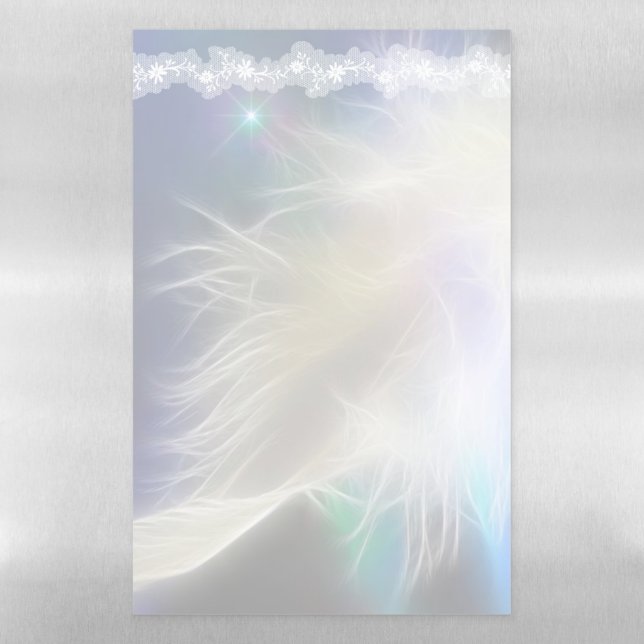 Angel Feather and Dove Magnetic Dry Erase Sheet (Vertical)