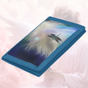 Angel Feather and  Dragonfly Trifold Wallet