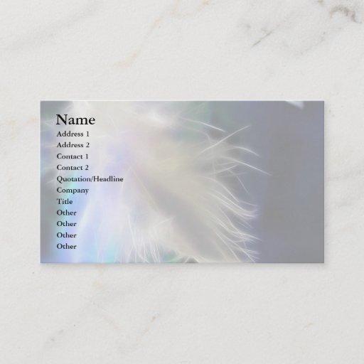 Customizable Angel Feather Business Card