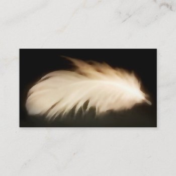 Angel Feather Vintage Peace White Business Cards by valeriegayle at Zazzle