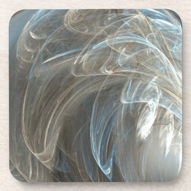 Angel Feathers Drink Coaster (Front)