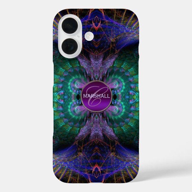 Angel feathers Purple Fantasy Case-Mate iPhone Case (Back)