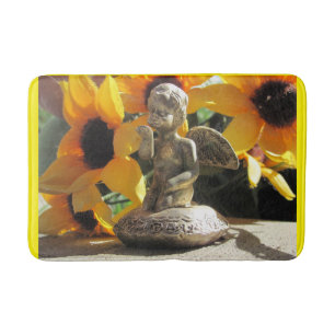 Angel Figurine Blows a Kiss Bath Mat