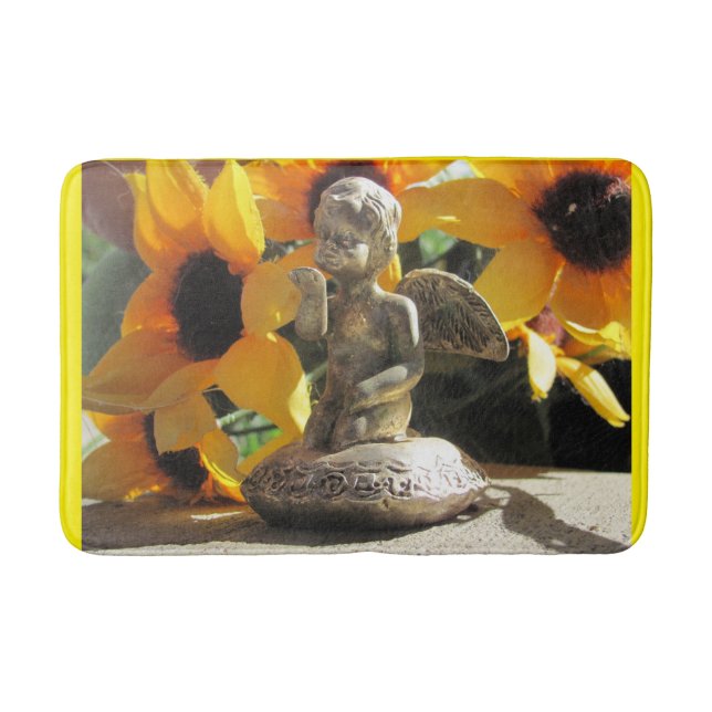 Angel Figurine Blows a Kiss Bath Mat (Front)