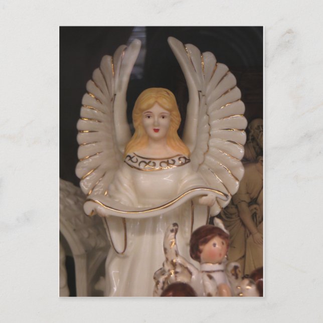 Angel Figurine Postcard (Front)