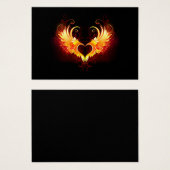 Angel Fire Heart with Wings (Front & Back)