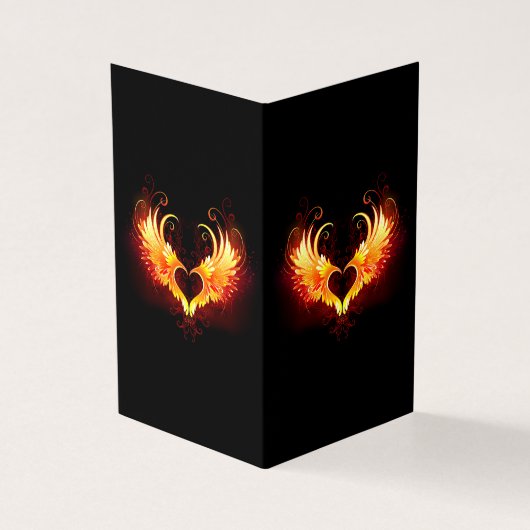 Angel Fire Heart with Wings (Outside)