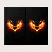 Angel Fire Heart with Wings (Outside Unfolded)